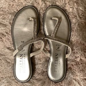 Rhinestone sandals, in like new condition!